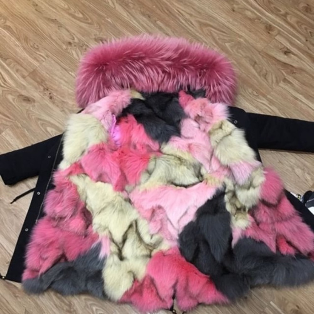 Fox fur parka